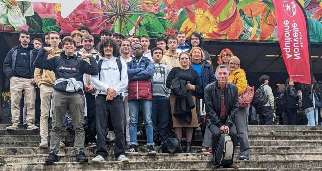 Les BTS SIO1 aux tribunes de la presse 2023